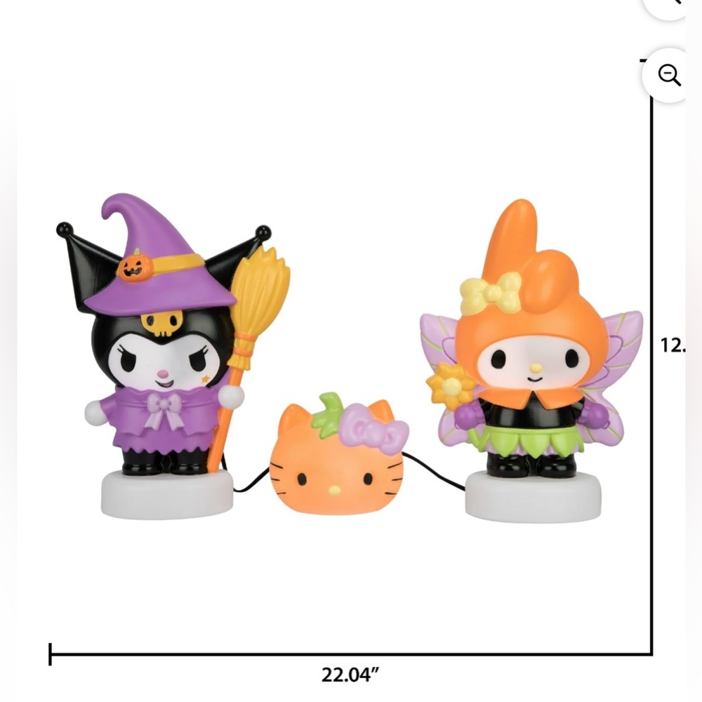 Halloween Hello Kitty and Friends Kuromi and Melody Light Set - Picture 3 of 5